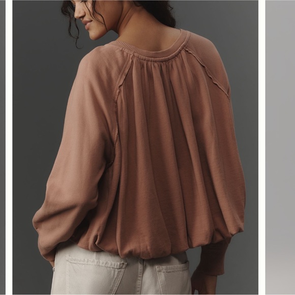 Anthropologie Rose Crop Top sweater - Picture 2 of 4